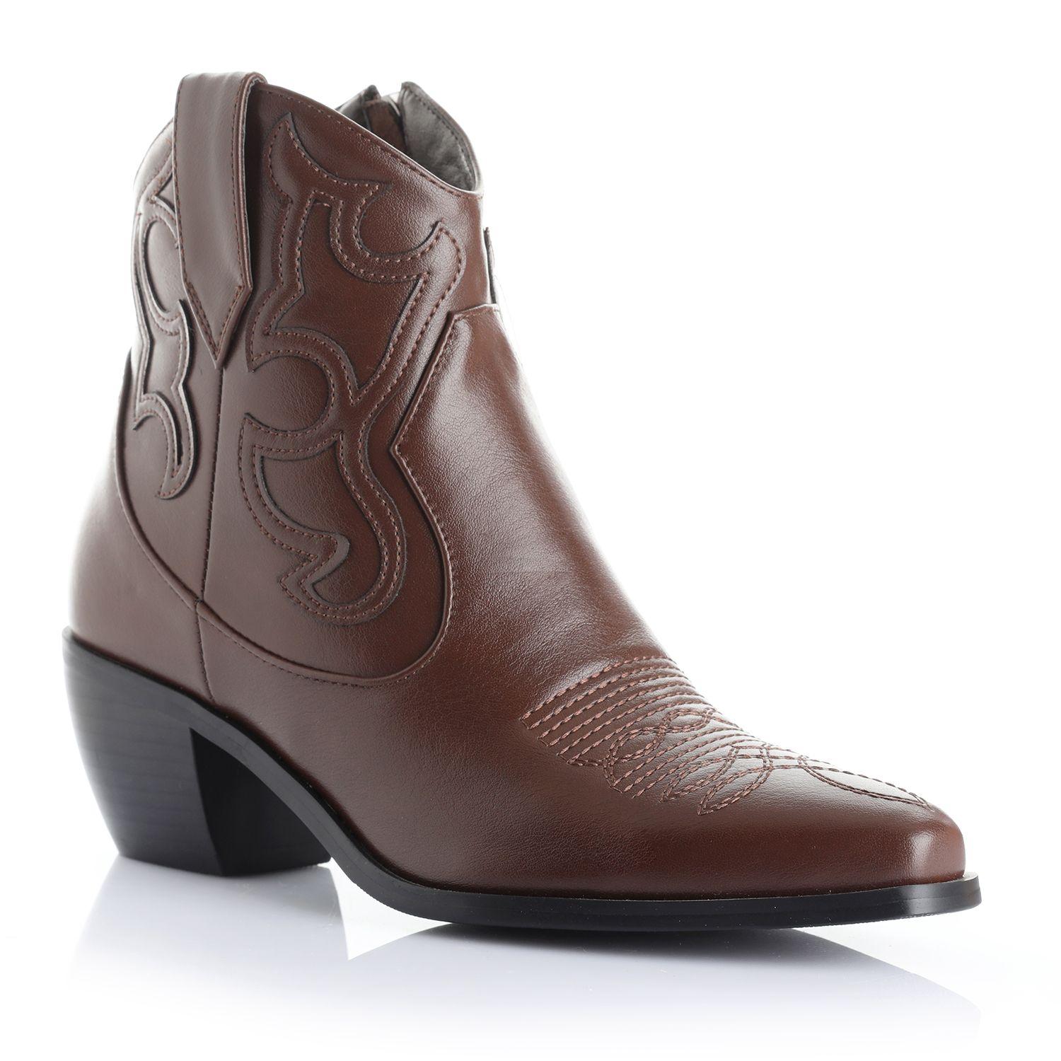 Botin Mujer Marron Via Uno 12411403-3