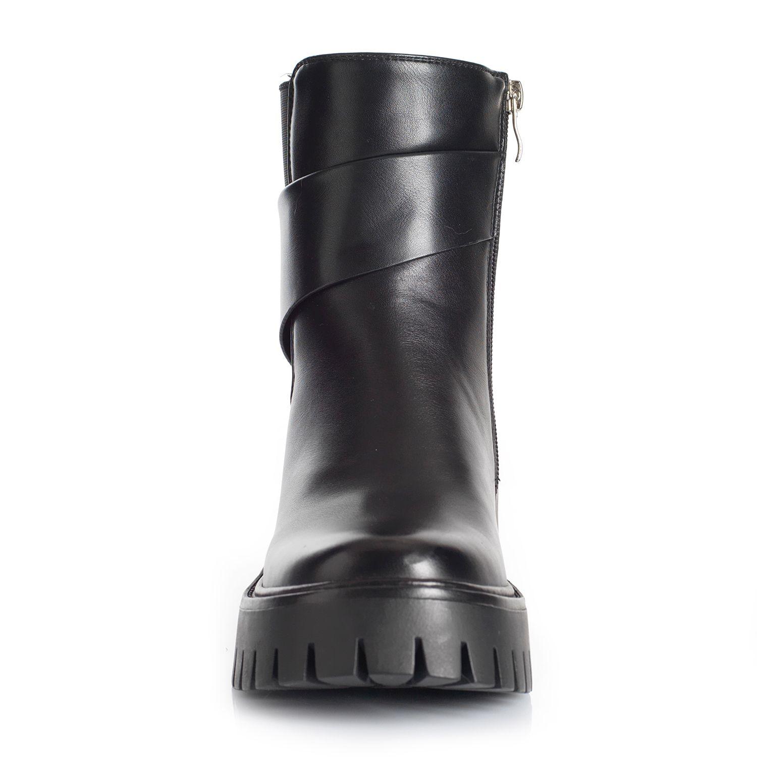 Botin Mujer Via Uno WestWinter Slate Negro-2