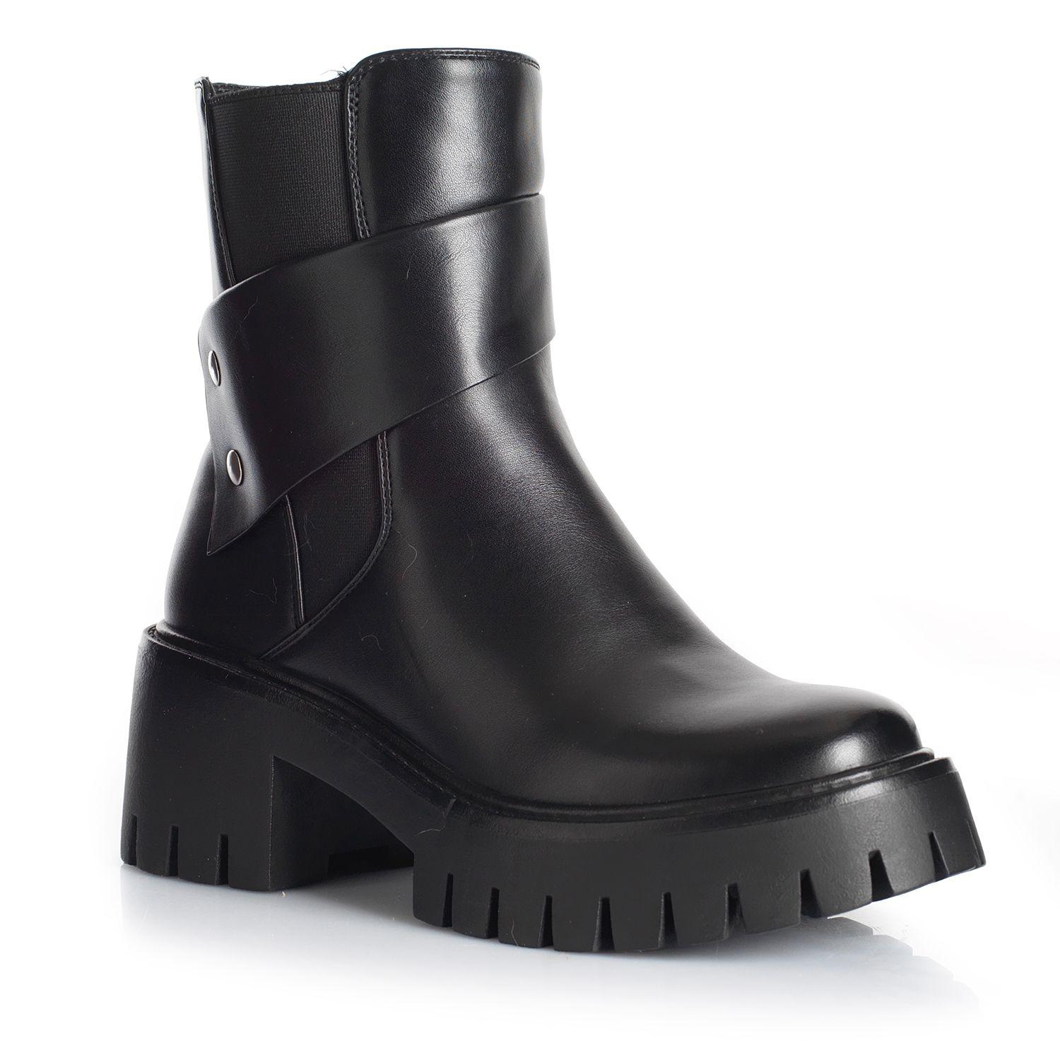 Botin Mujer Via Uno WestWinter Slate Negro-3