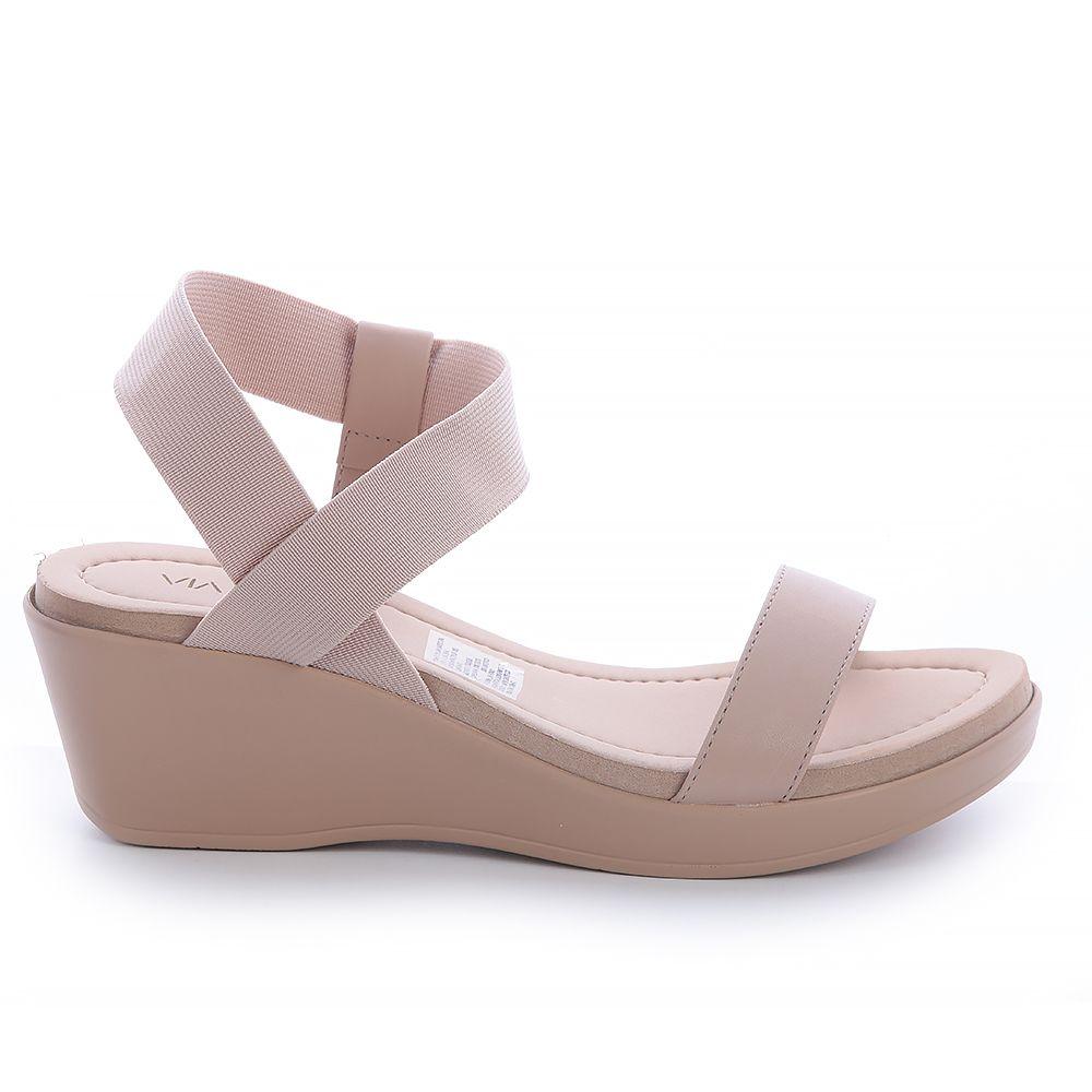 Sandalia Mujer Beige Via Uno 22542606-0