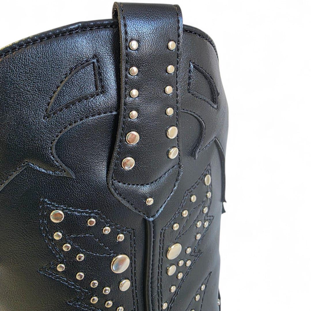 Bota Mujer Via Uno WestWinter Montana Negro/Negro-3