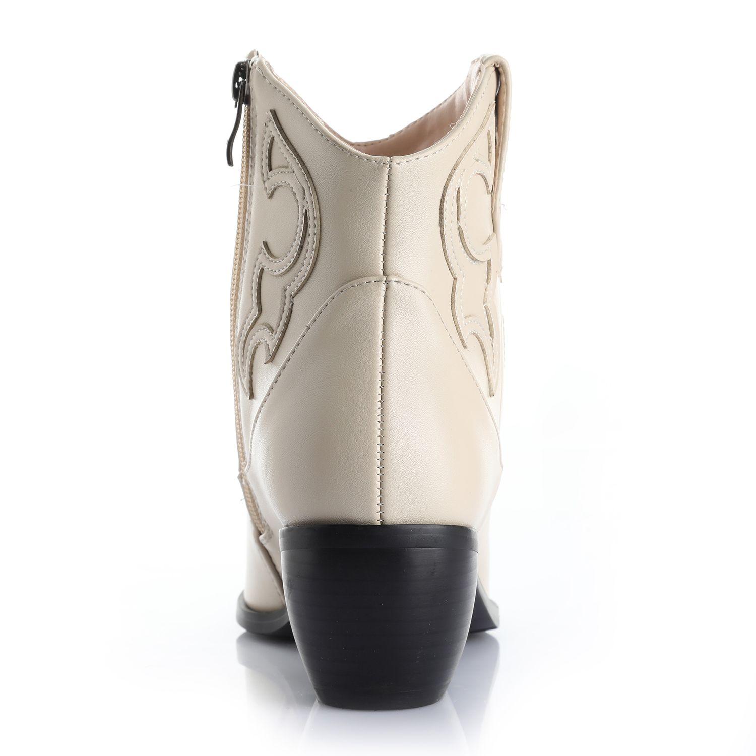 Botin Mujer Crema Via Uno 12411403-1
