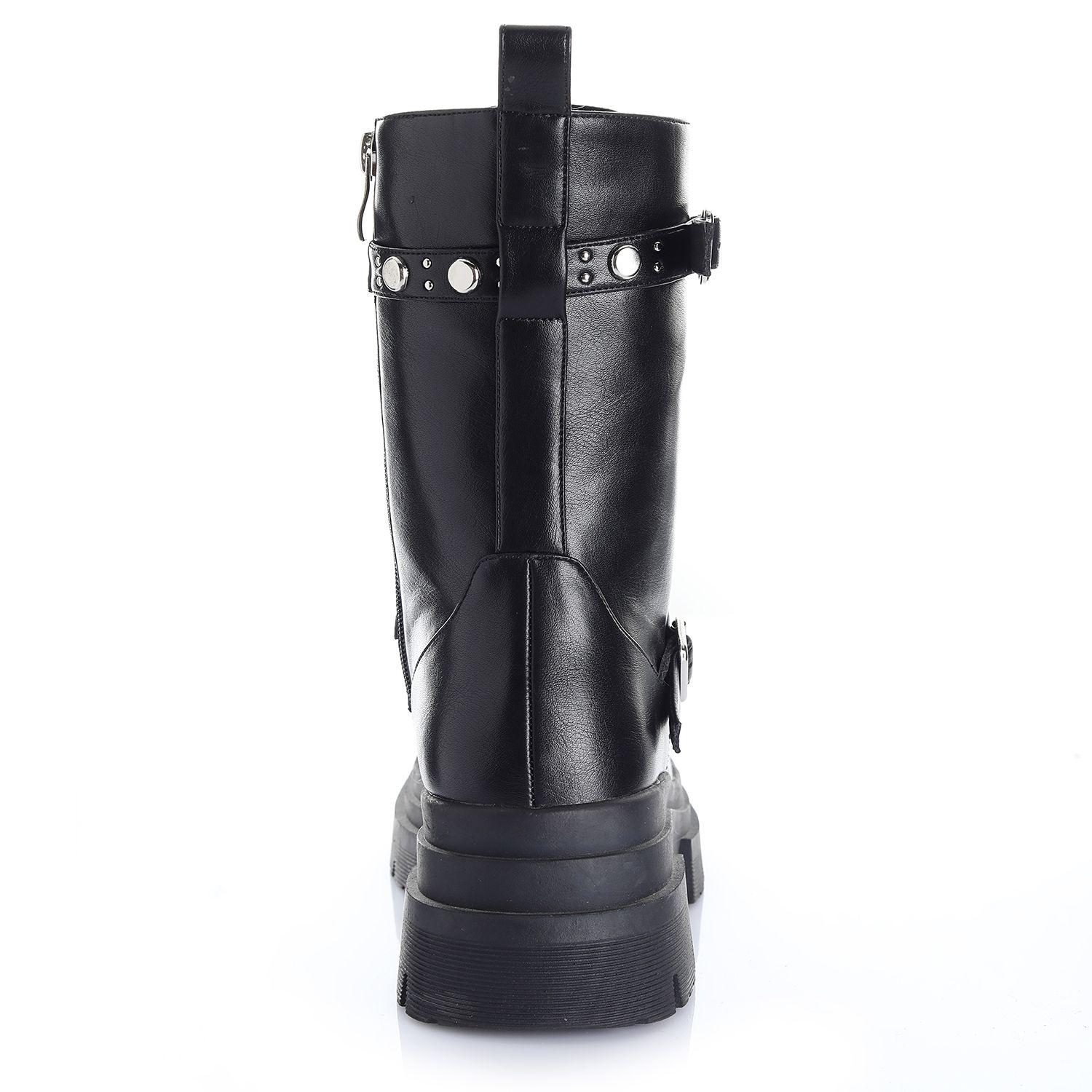 Botin Mujer Negro Via Uno 12531448-1