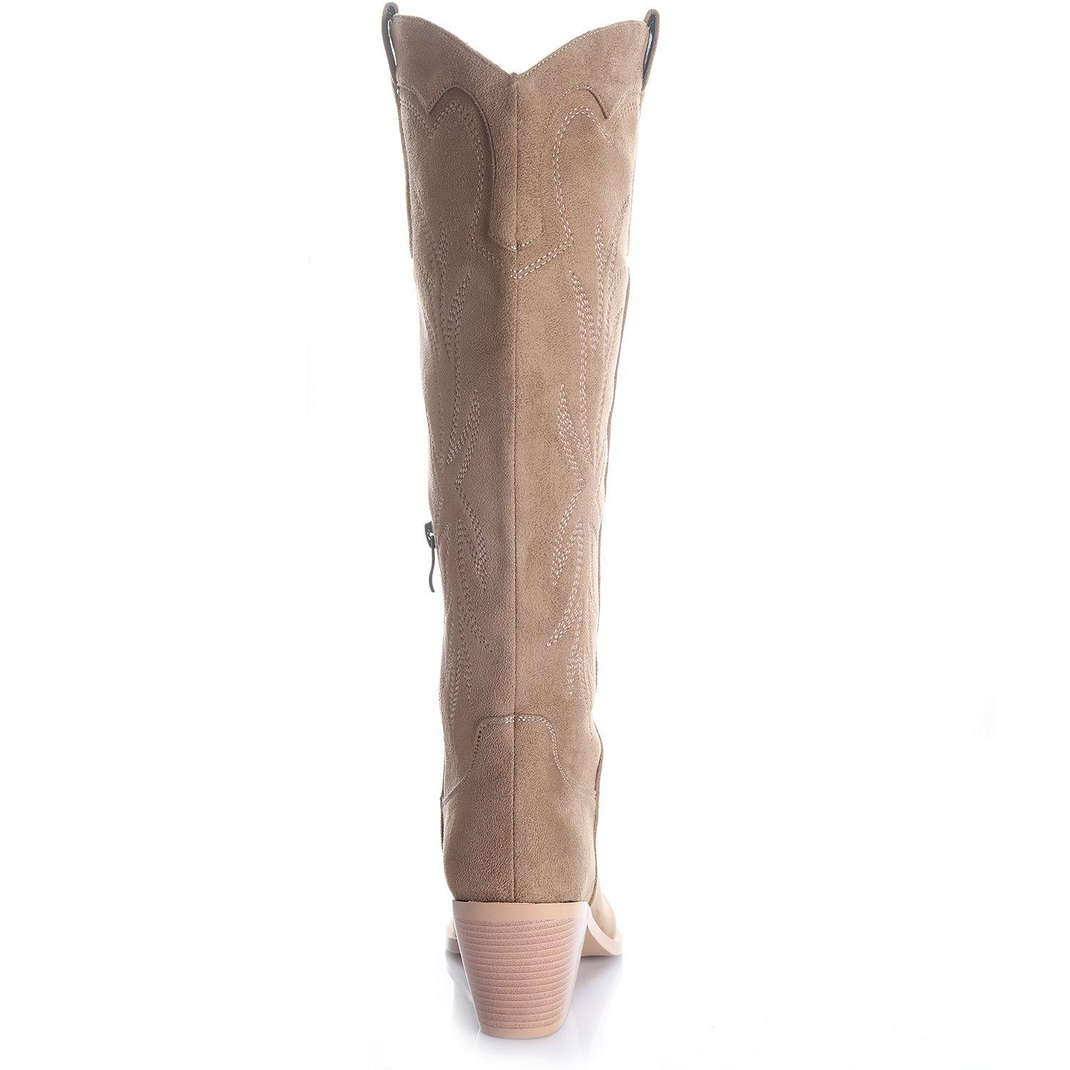 Bota Mujer Beige Via Uno 12512315-1