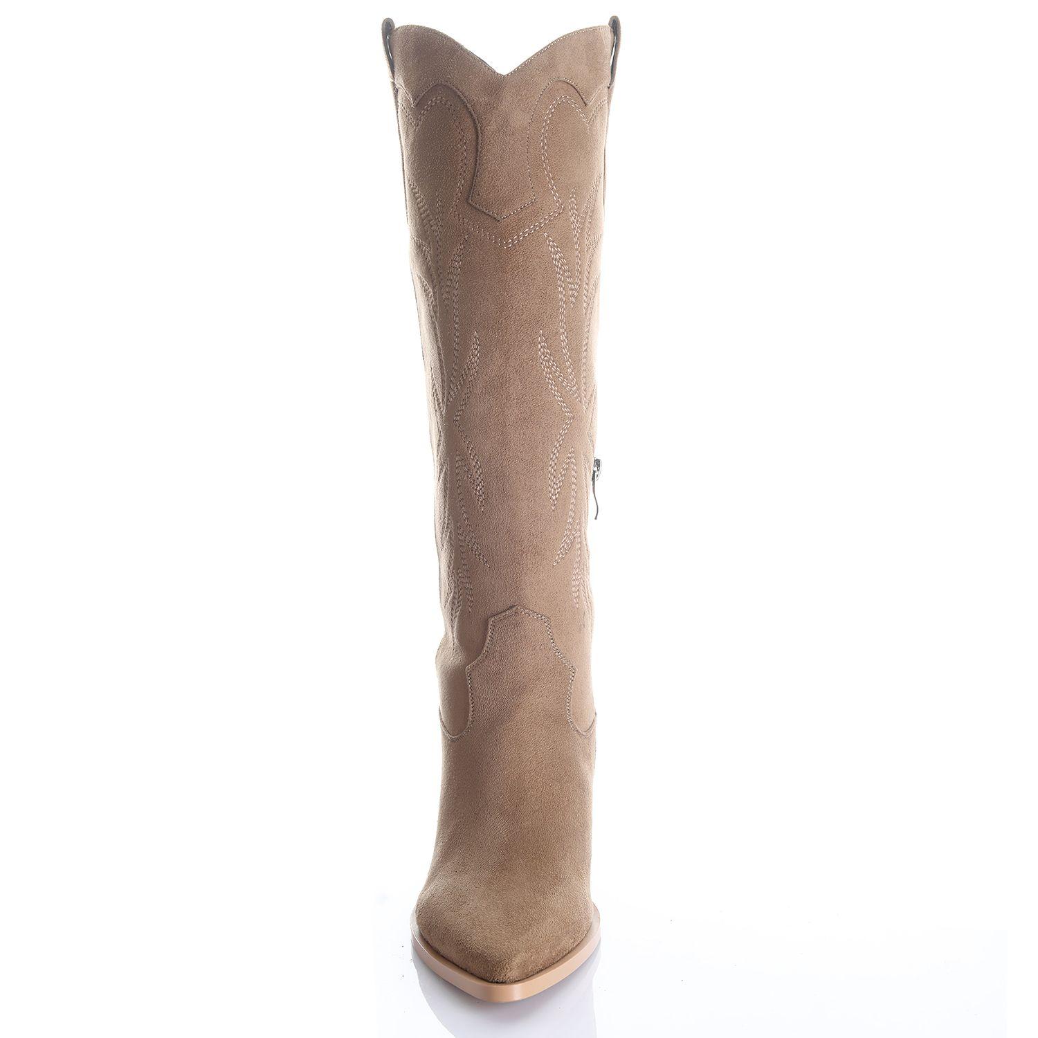 Bota Mujer Beige Via Uno 12512315-2