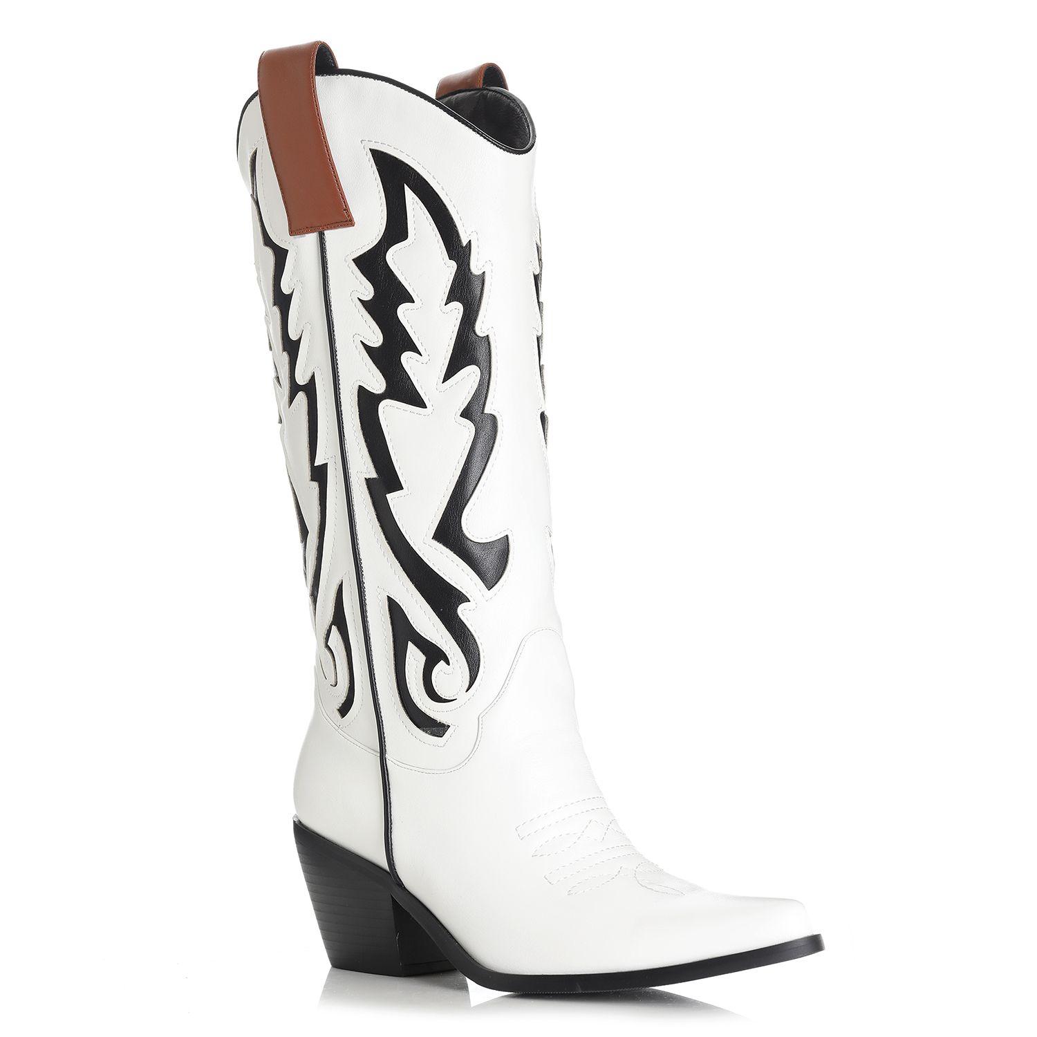 Bota Mujer Blanco Via Uno 12412307-3