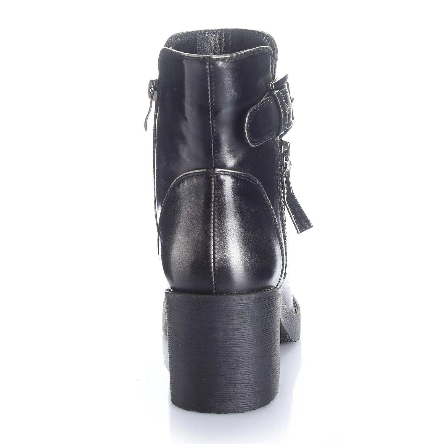 Botin Mujer Negro Via Uno 12532408-1