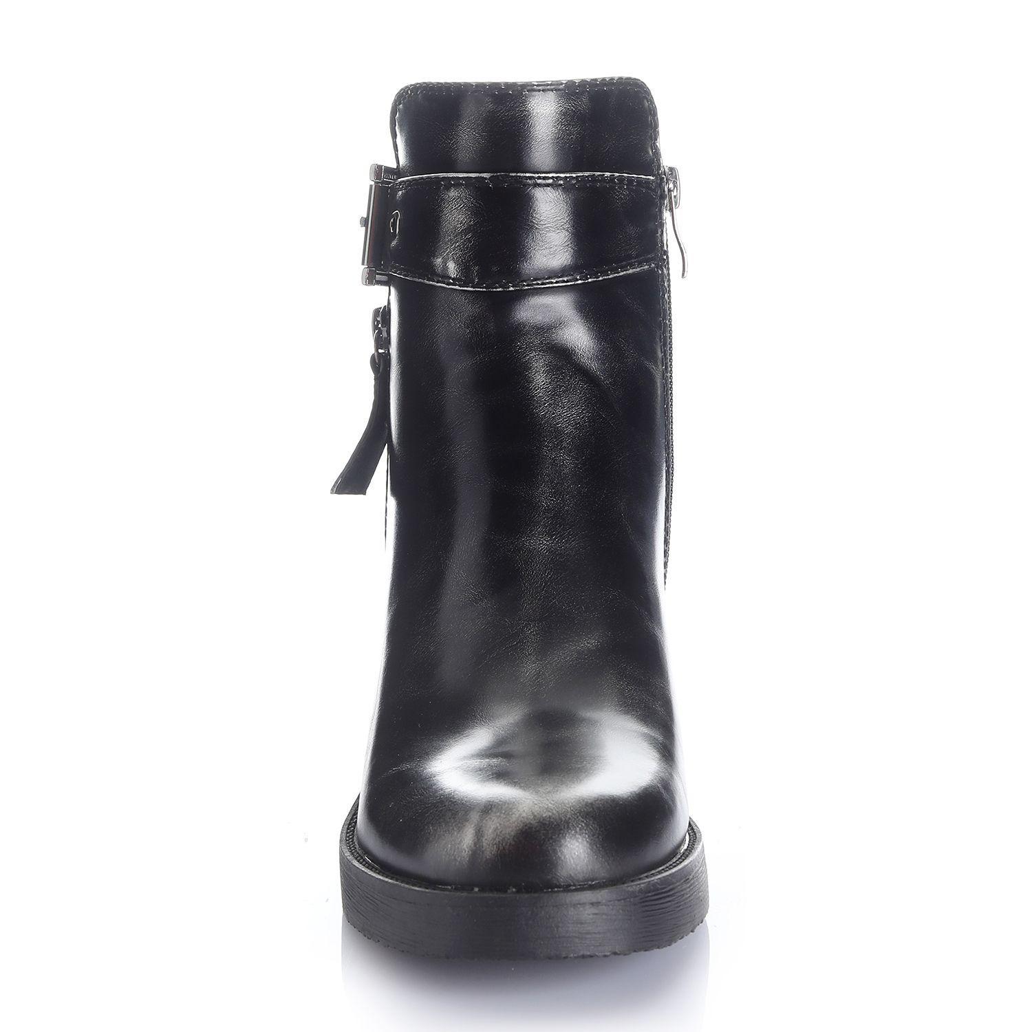 Botin Mujer Negro Via Uno 12532408-2