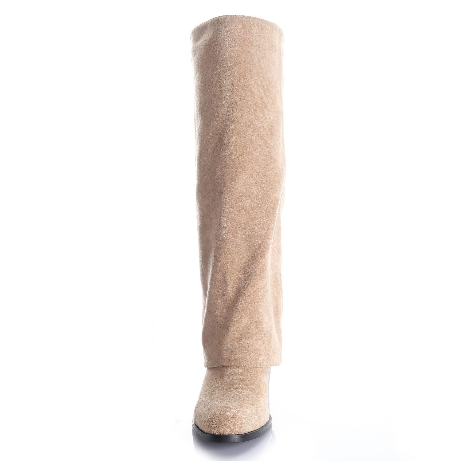Bota Mujer Beige Via Uno 12533301-2