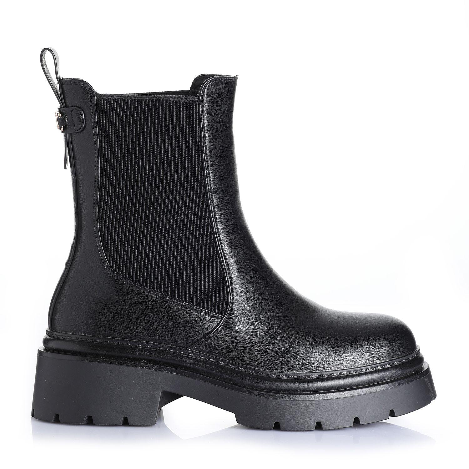 Botin Mujer Negro Via Uno 12431431-0