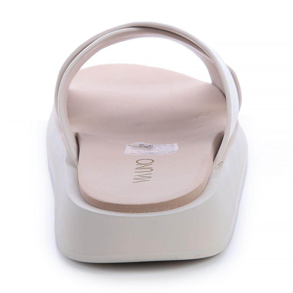 Sandalia Mujer Crema Via Uno 22541603-1