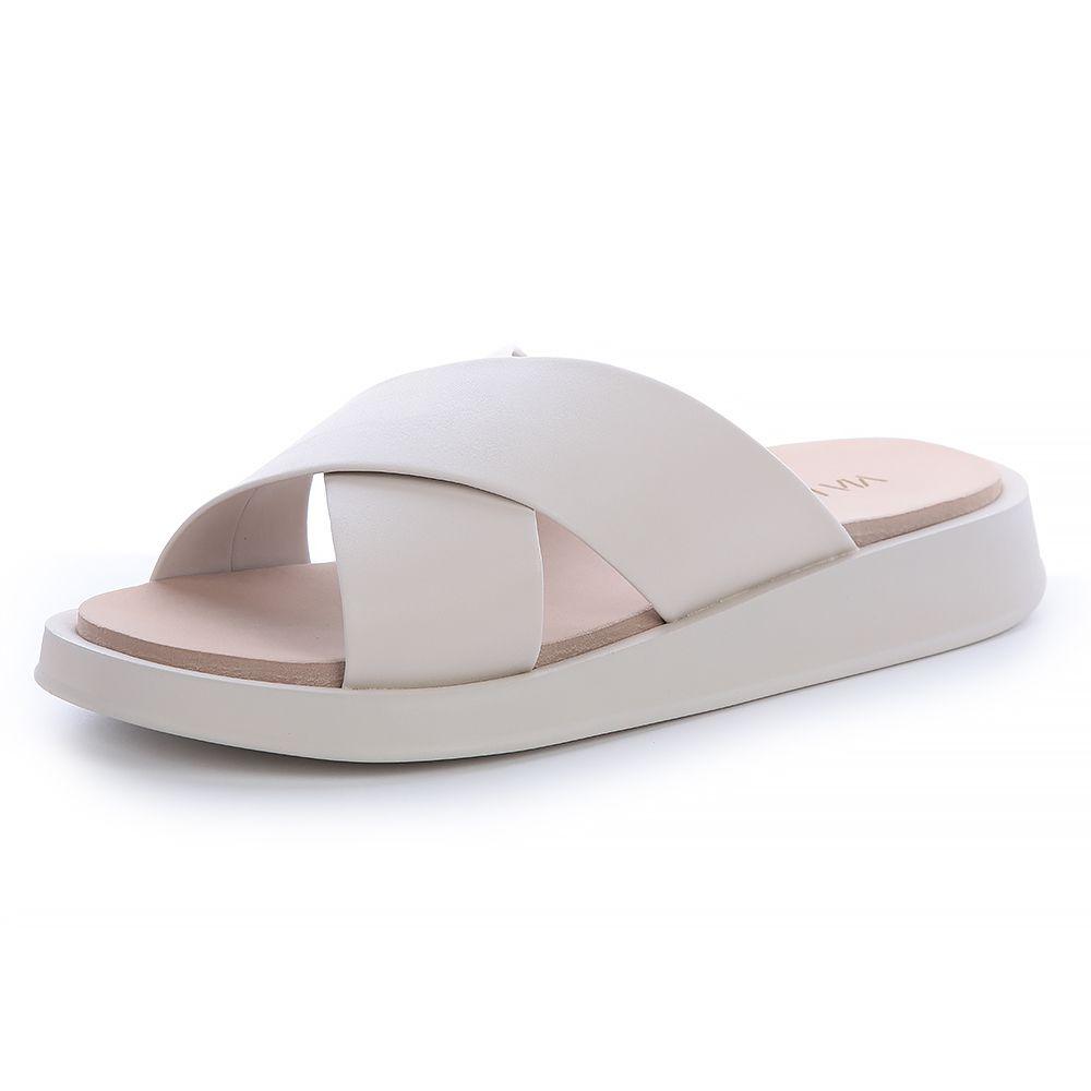 Sandalia Mujer Crema Via Uno 22541603-3