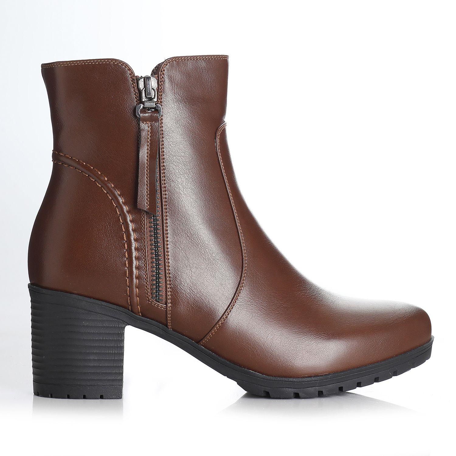 Botin Mujer Marron Via Uno 12432410-0