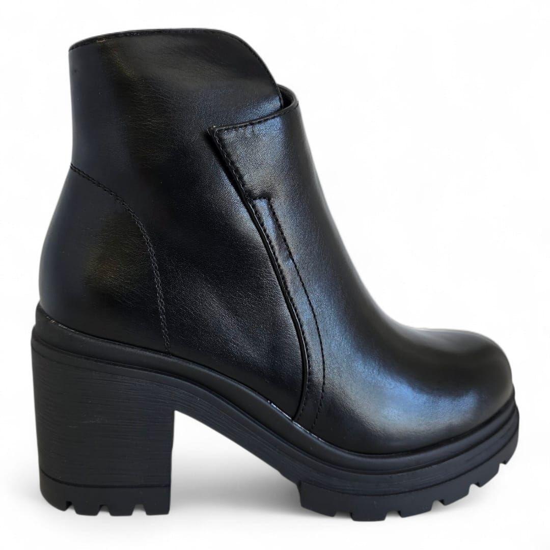 Botin Mujer Via Uno WestWinter Falcon Negro-0