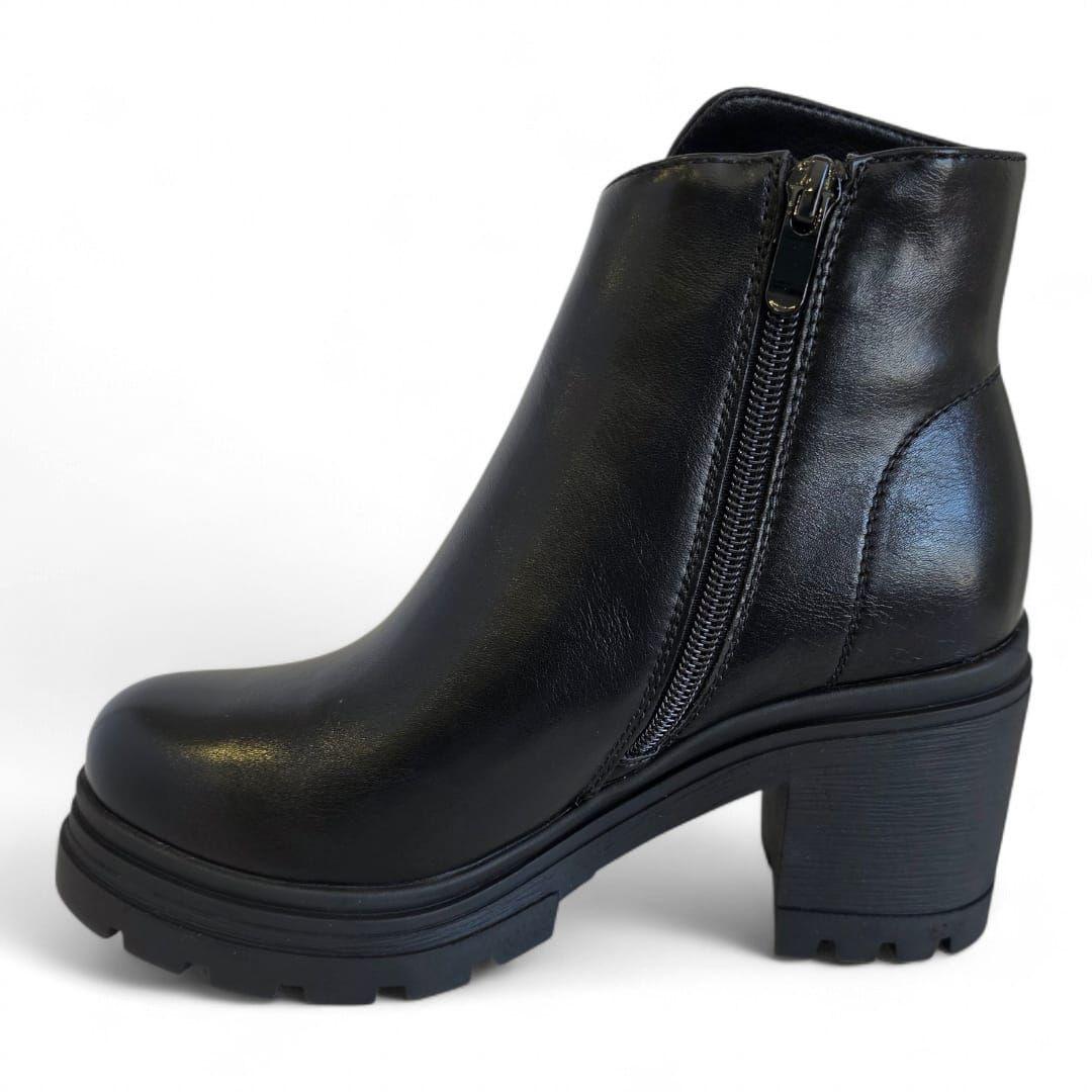 Botin Mujer Via Uno WestWinter Falcon Negro-3