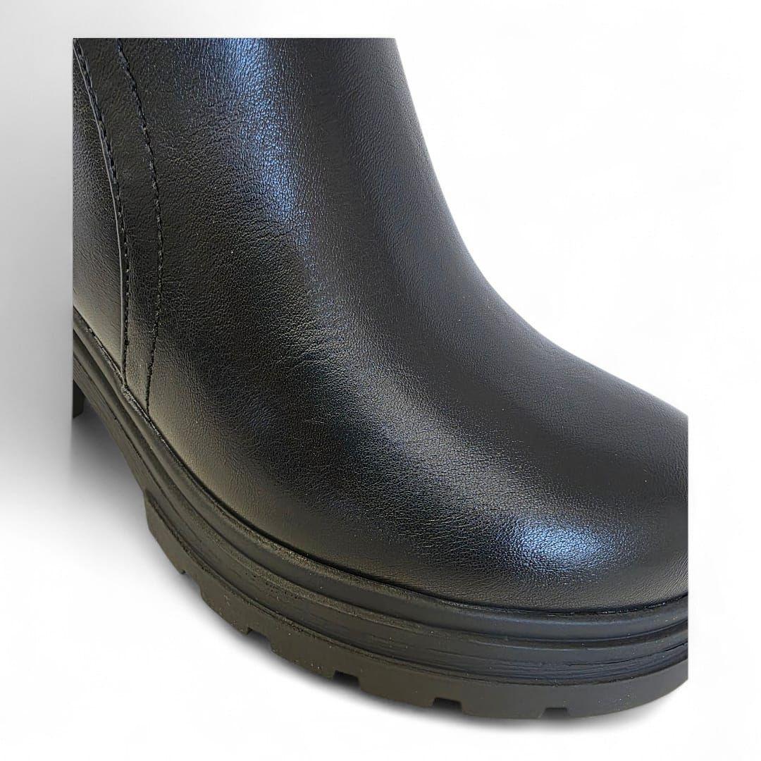 Botin Mujer Via Uno WestWinter Falcon Negro-4