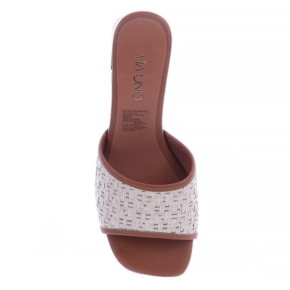 Sandalia Mujer Camel Via Uno 22532602-2