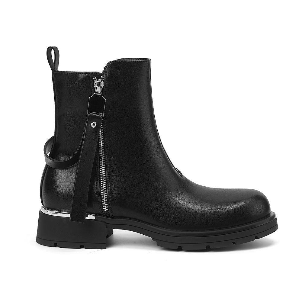 Botin Mujer Negro Via Uno 12531435-0