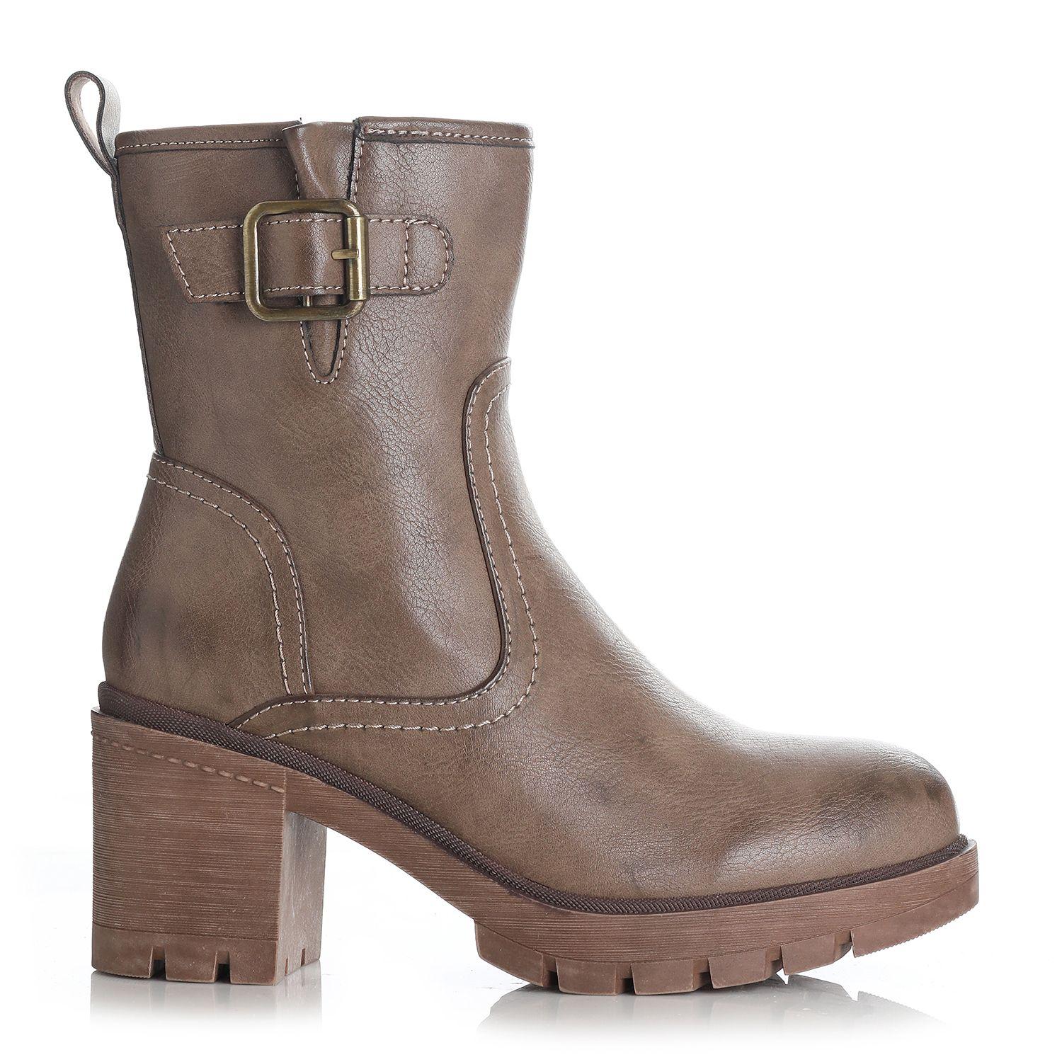 Botin Mujer Taupe Via Uno 12432419-0