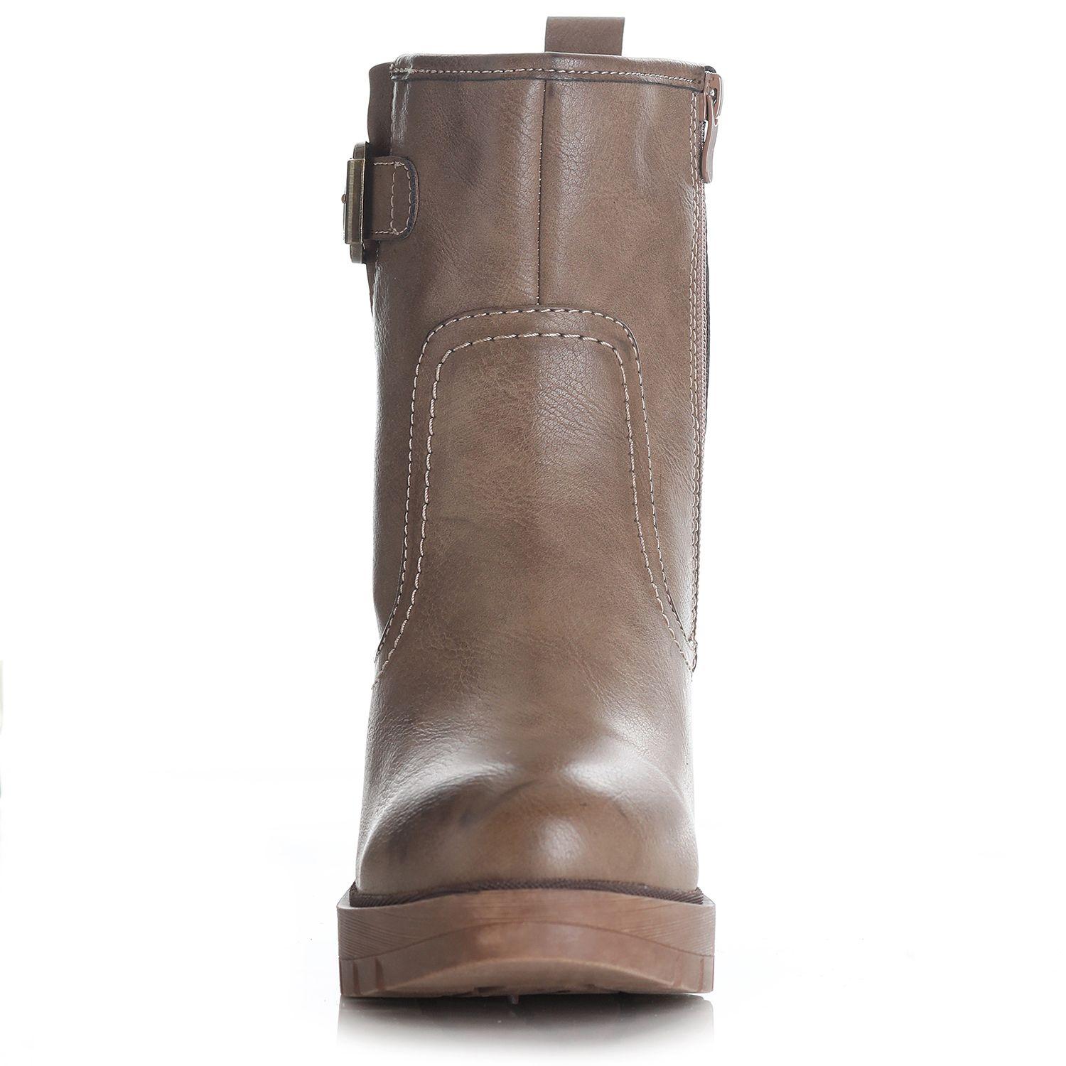 Botin Mujer Taupe Via Uno 12432419-2