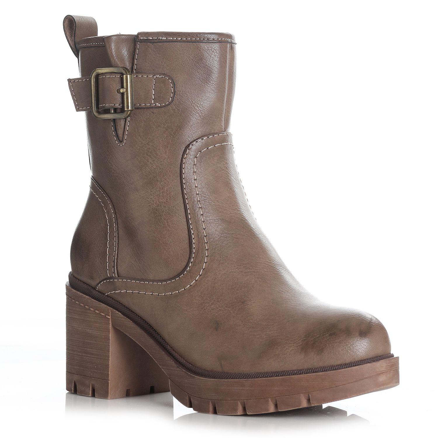Botin Mujer Taupe Via Uno 12432419-3