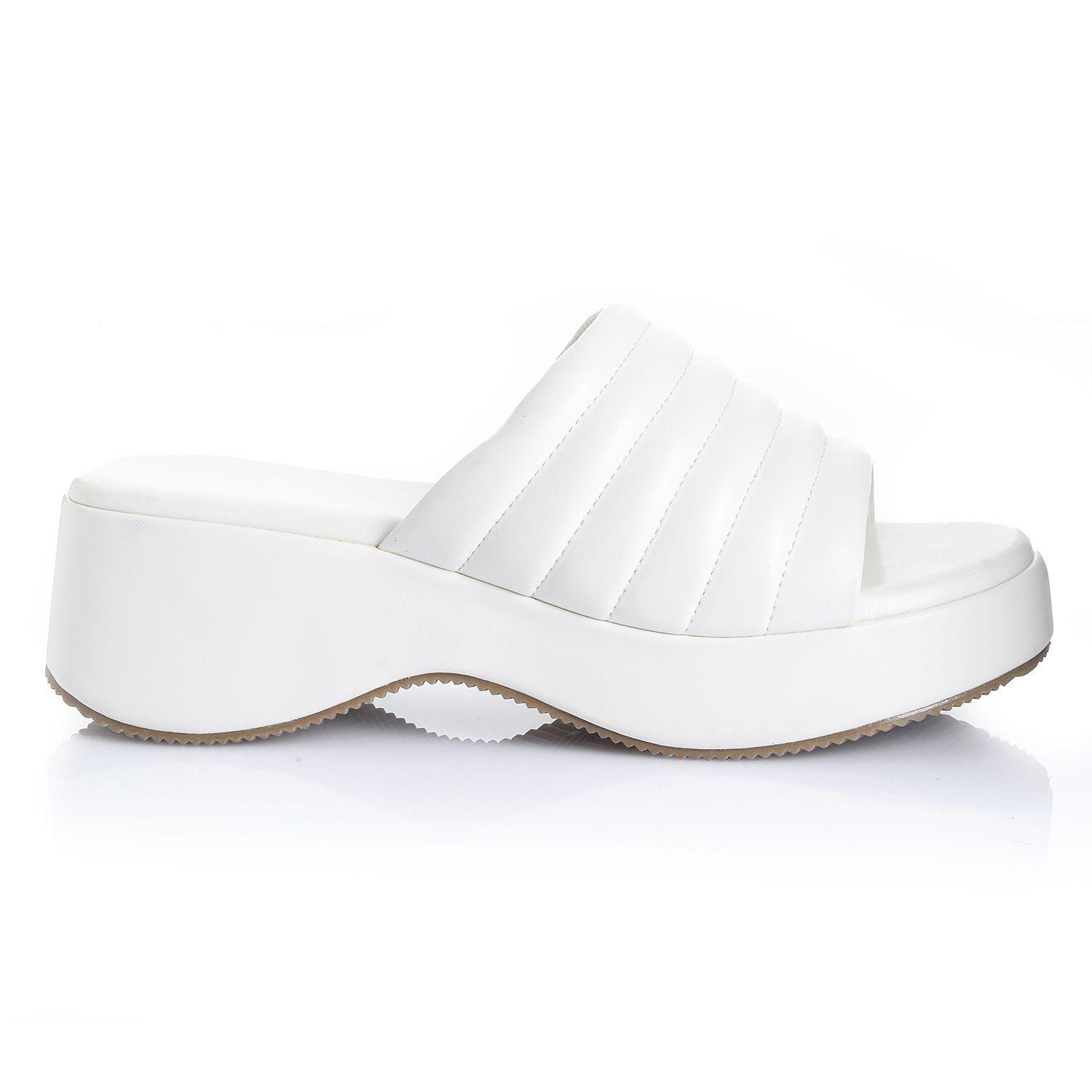 Sandalia Mujer Crema Via Uno 22541611-0