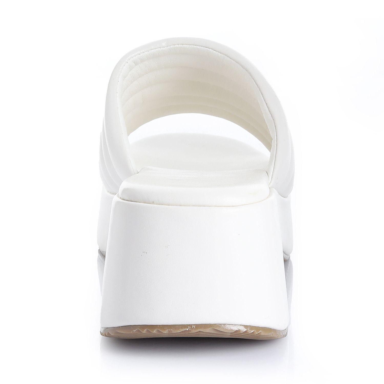 Sandalia Mujer Crema Via Uno 22541611-1