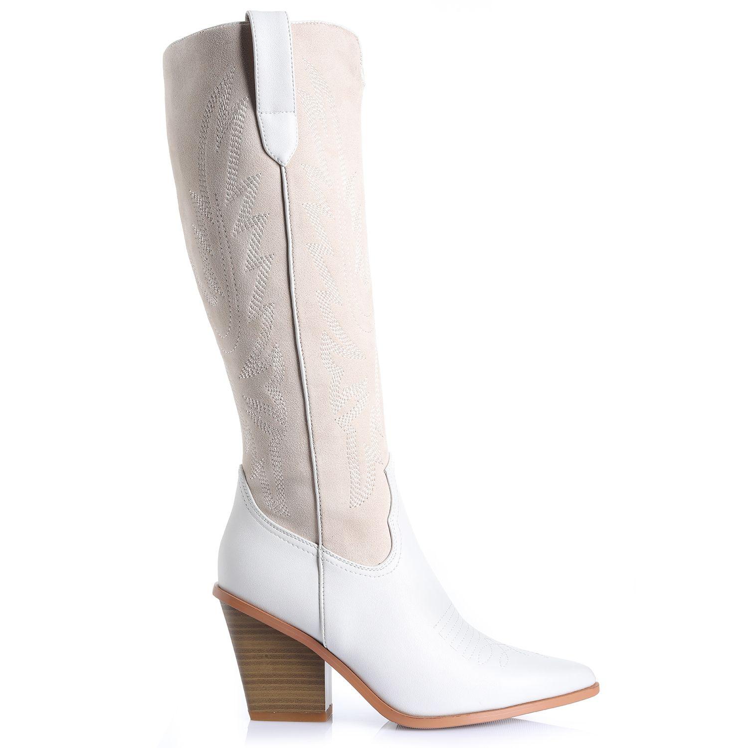 Bota Mujer Beige Via Uno 22513301-0