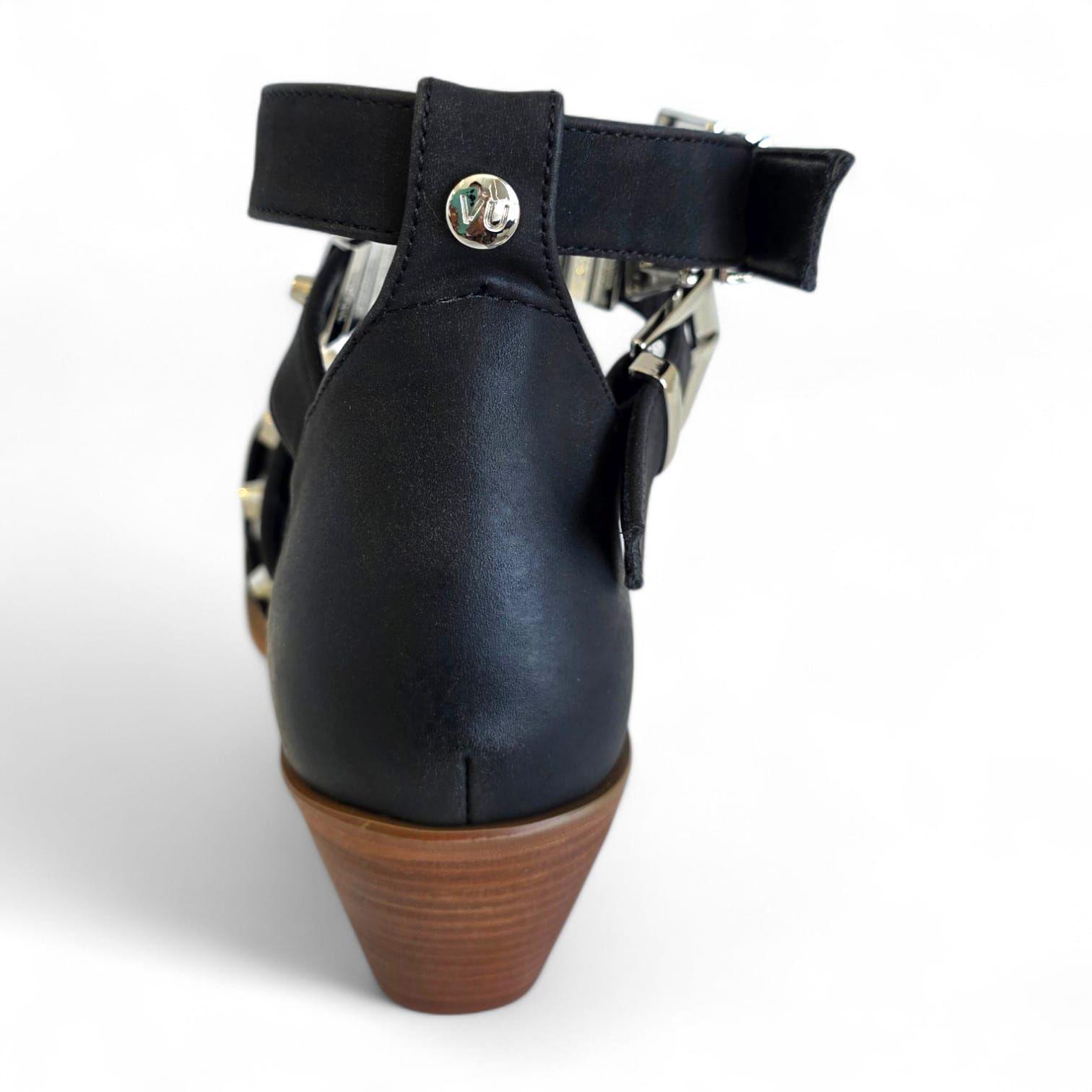 Botin Mujer Via Uno WestWinter Coyote Negro-1