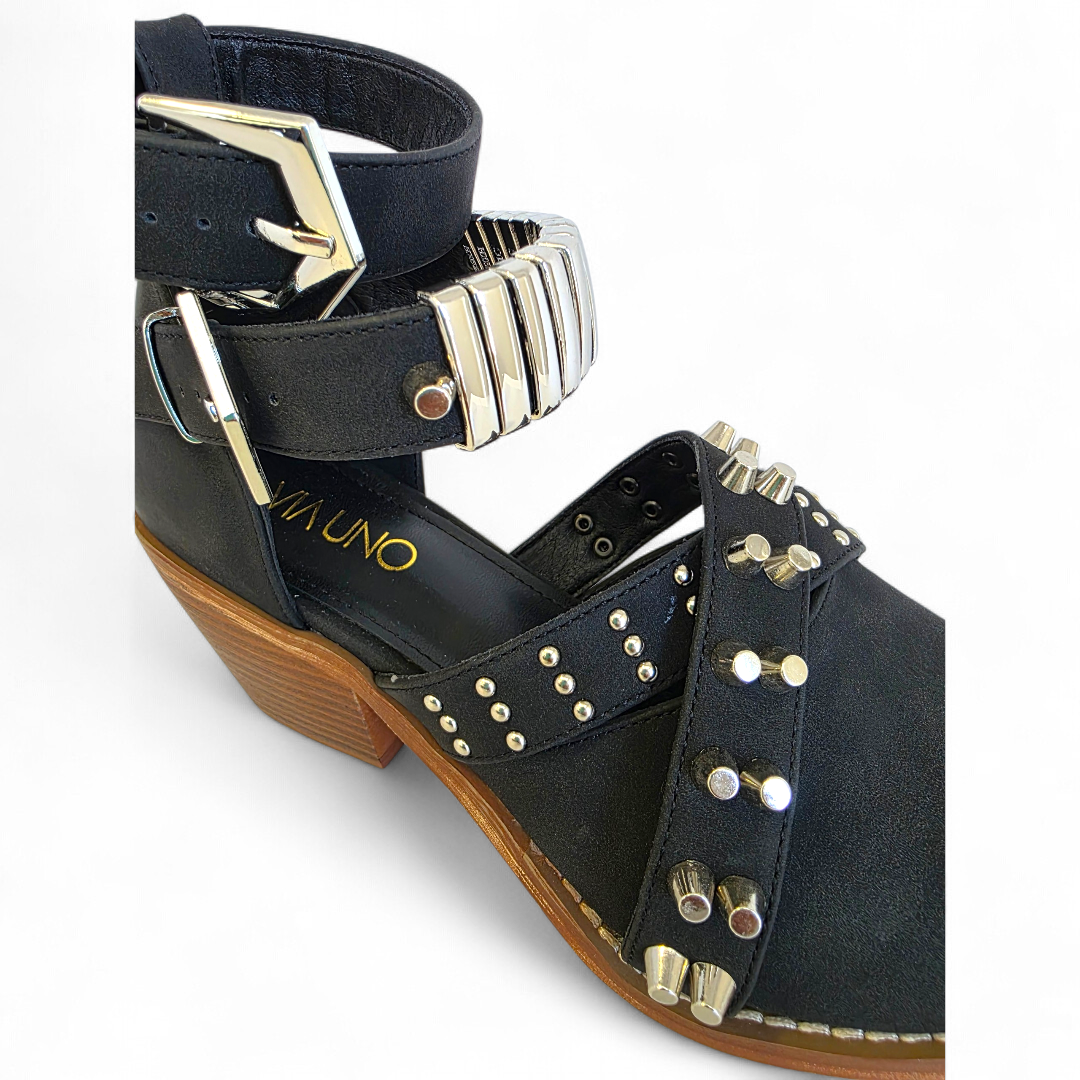 Botin Mujer Via Uno WestWinter Coyote Negro-2