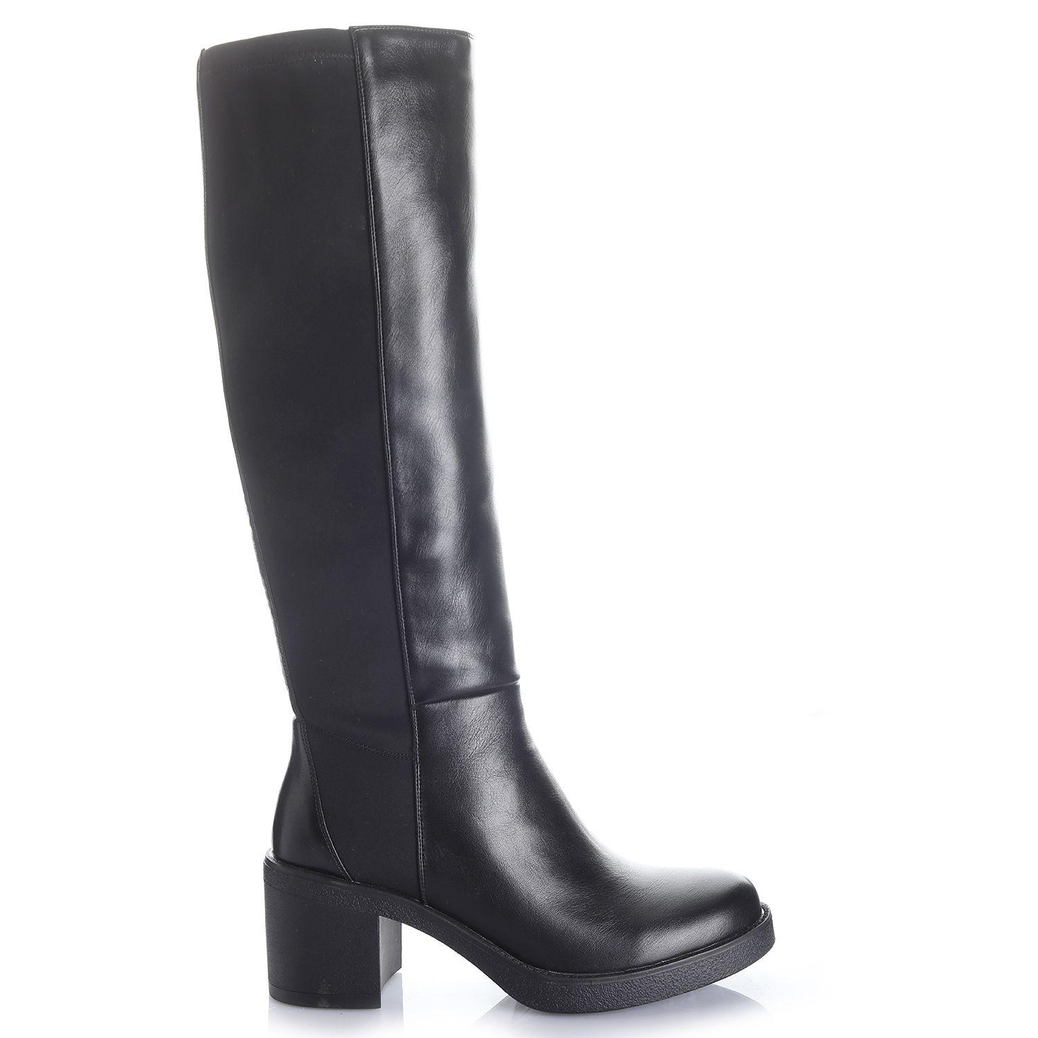 Bota Mujer Negro Via Uno 12532310-0