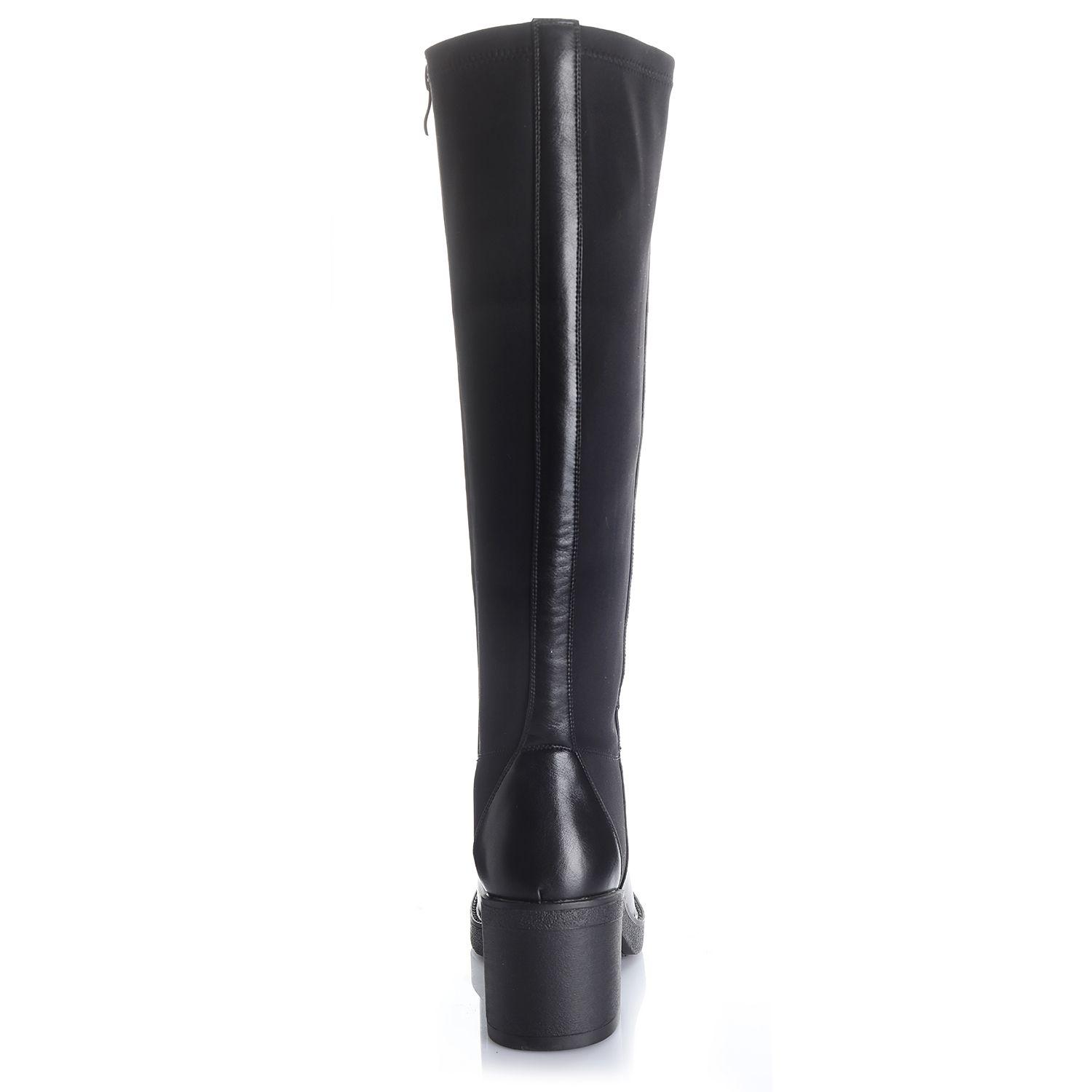 Bota Mujer Negro Via Uno 12532310-1
