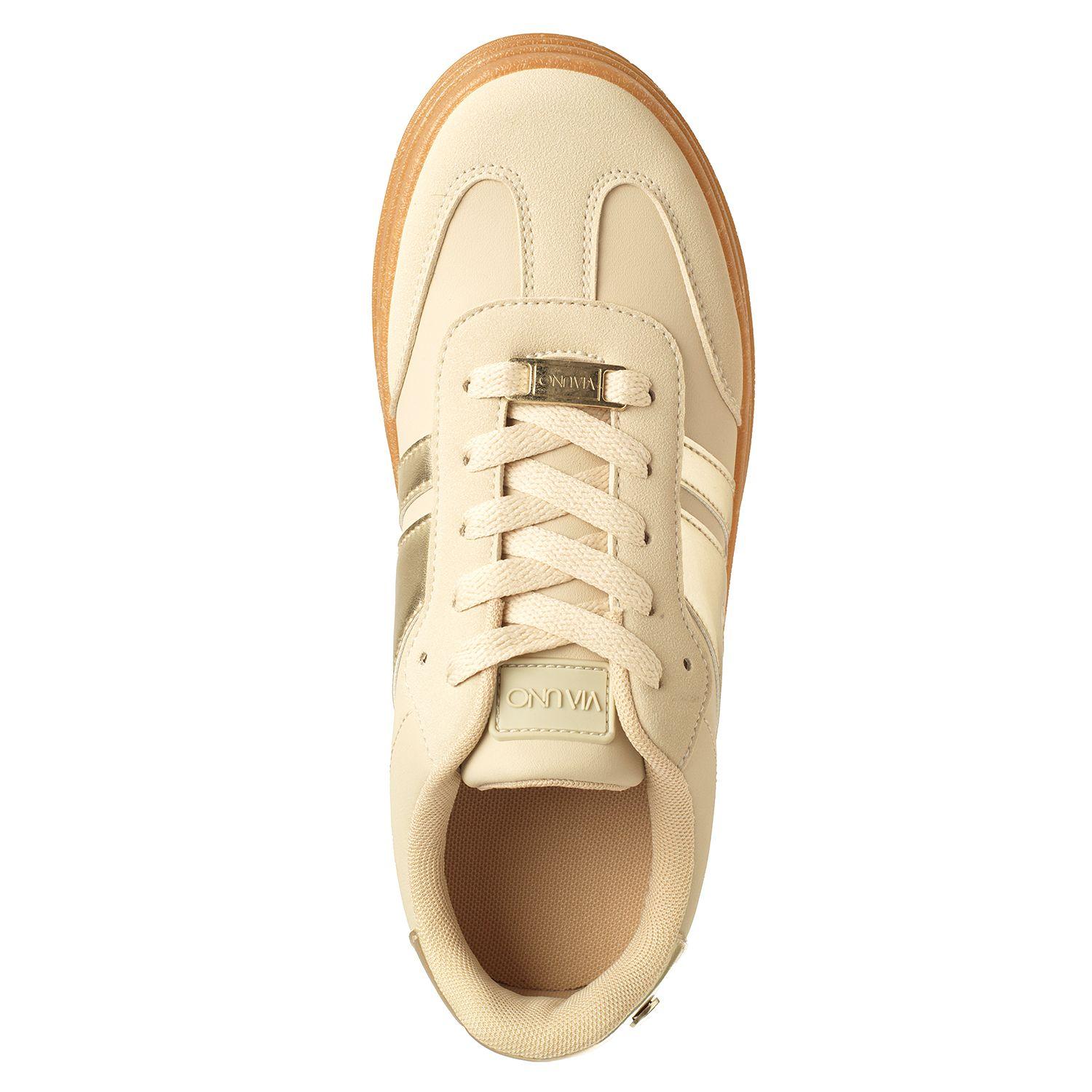 Zapatilla Mujer Via Uno Dorado 22641702-2
