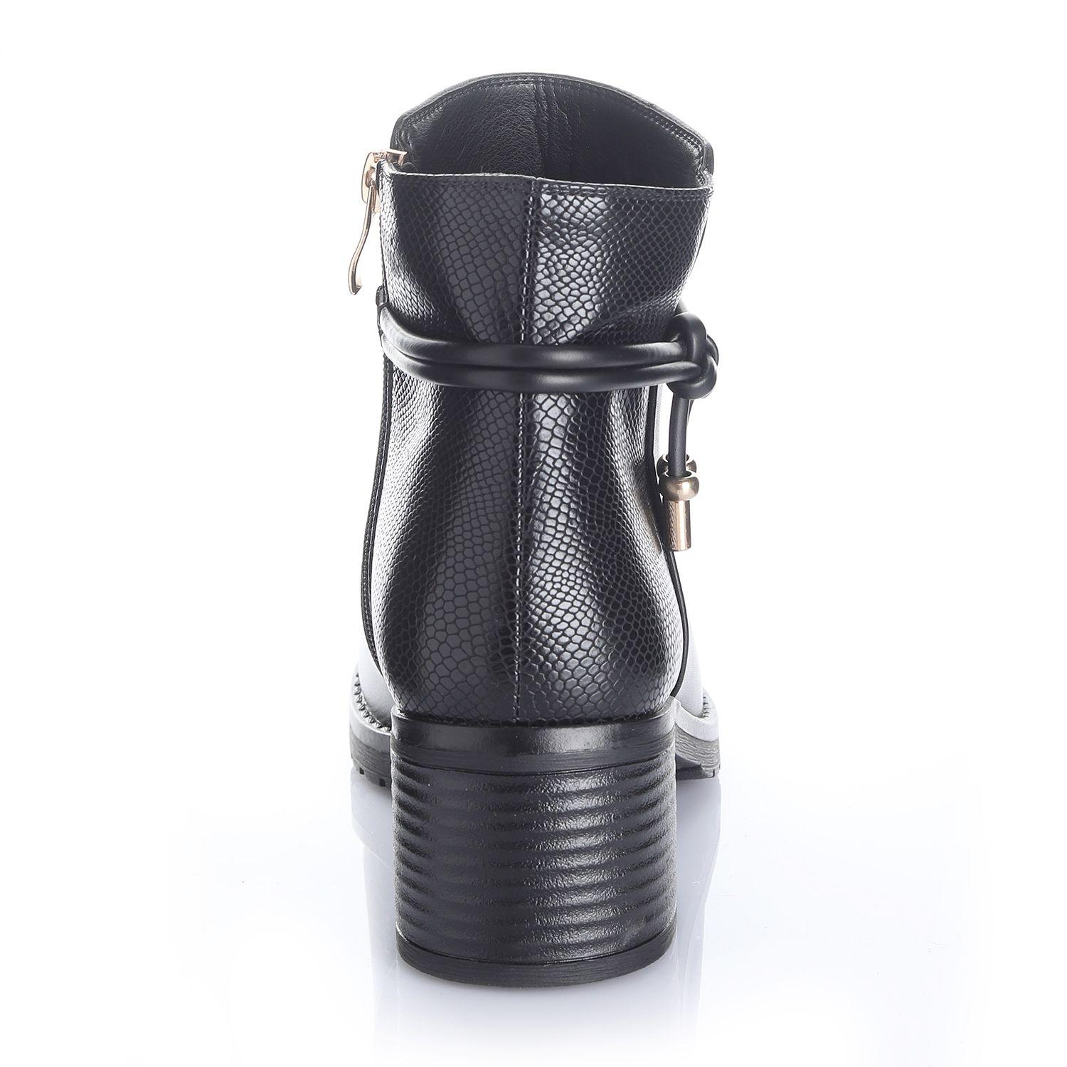 Botin Mujer Negro Via Uno 12531441-1