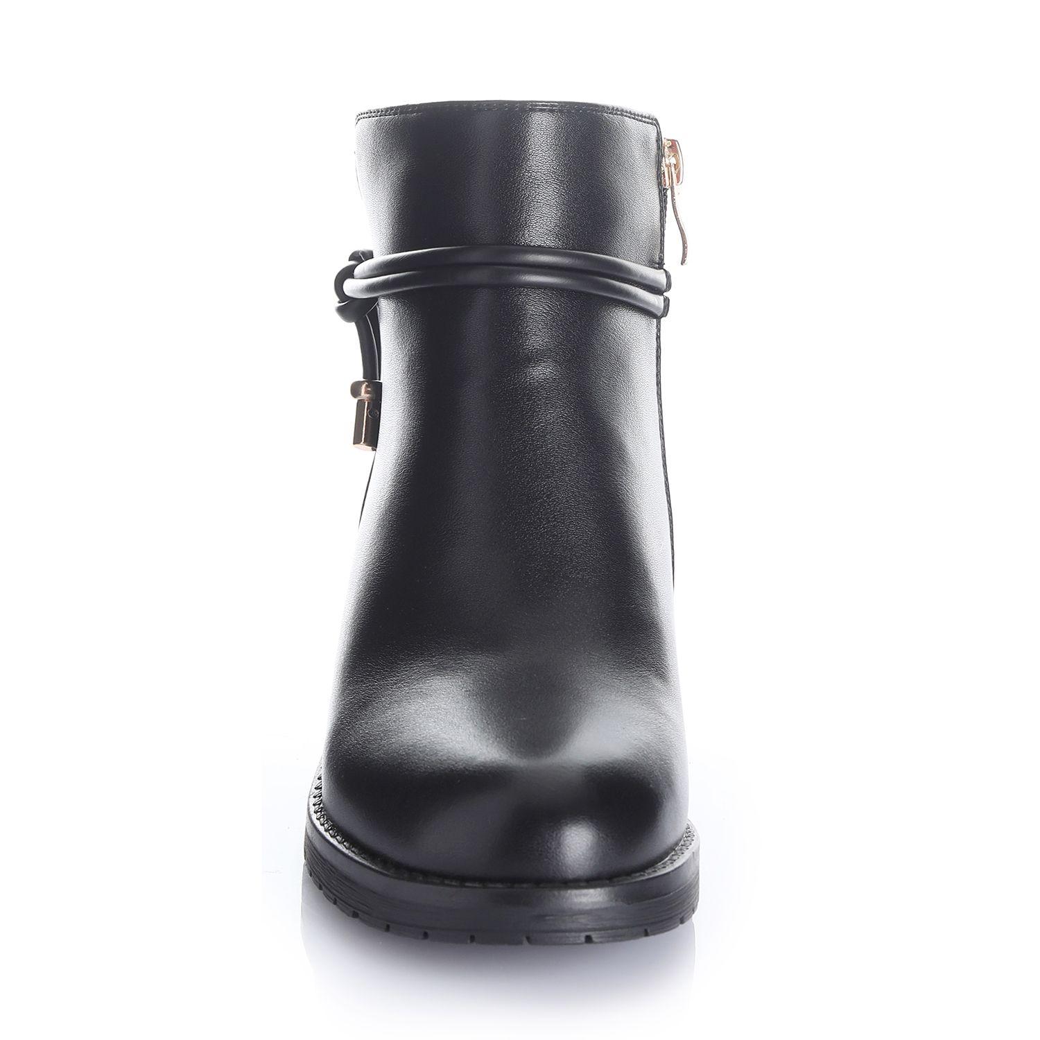 Botin Mujer Negro Via Uno 12531441-2