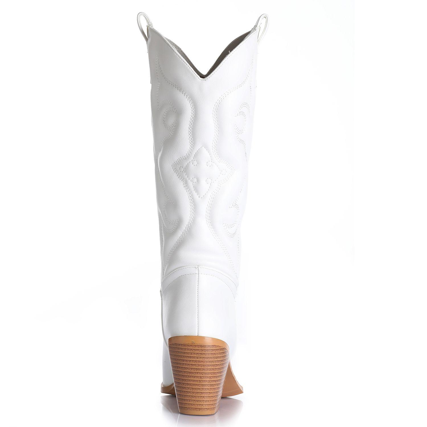 Bota Mujer Blanco Via Uno 12412302-1