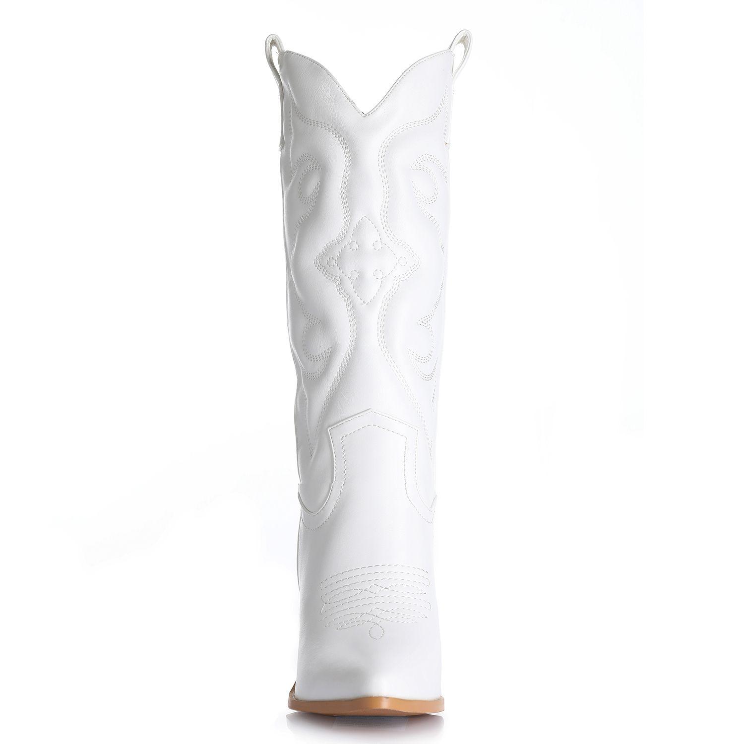 Bota Mujer Blanco Via Uno 12412302-2
