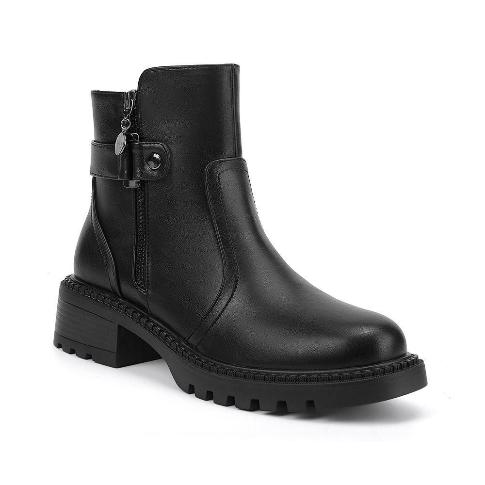 Botin Mujer Negro Via Uno 12531440-3