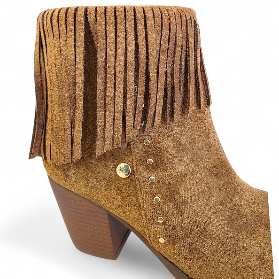 Botin Mujer Via Uno WestWinter Fox Camel-2