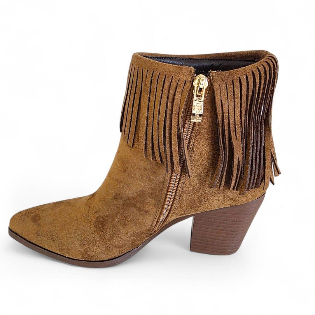 Botin Mujer Via Uno WestWinter Fox Camel-3
