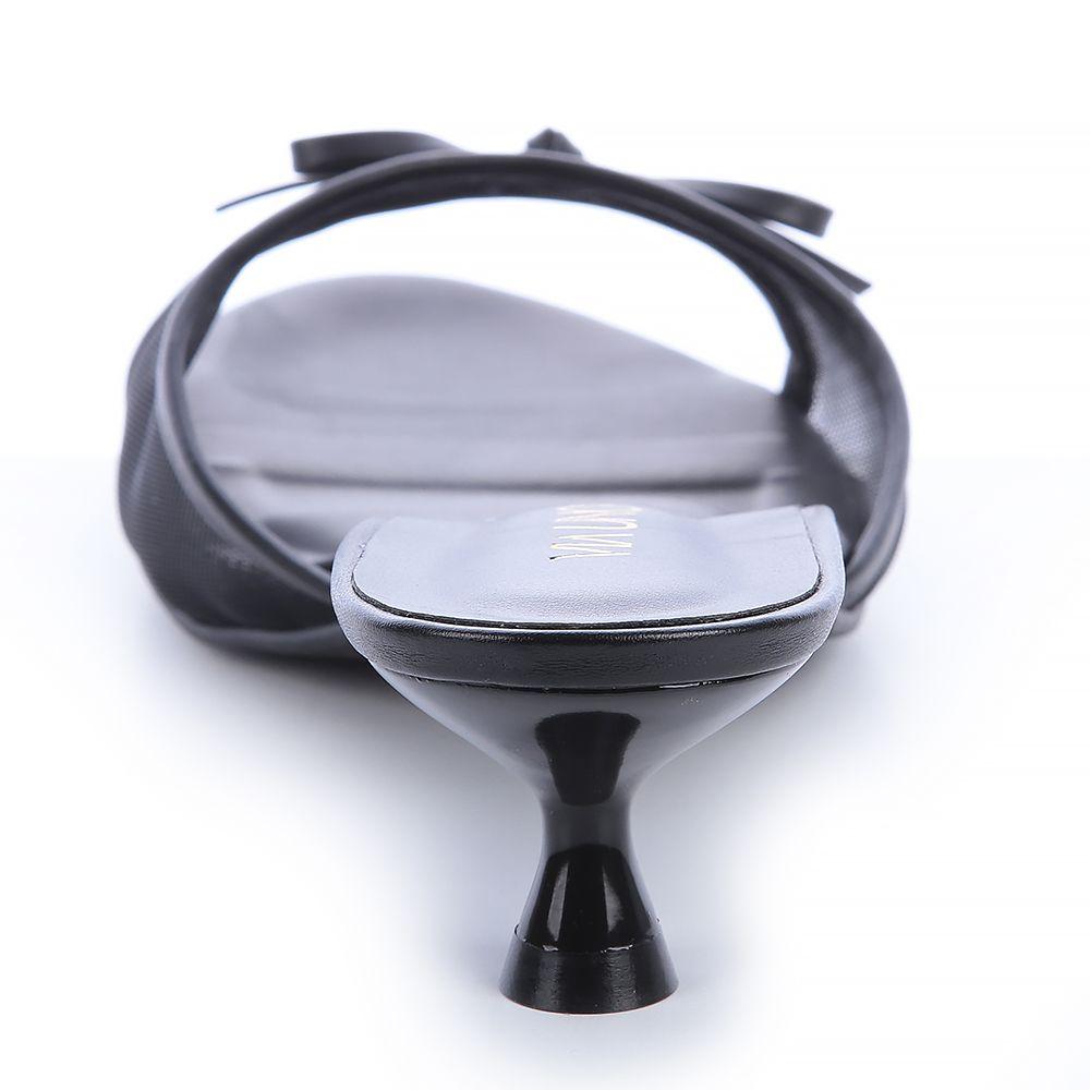 Sandalia Mujer Negro Via Uno 22521601-1