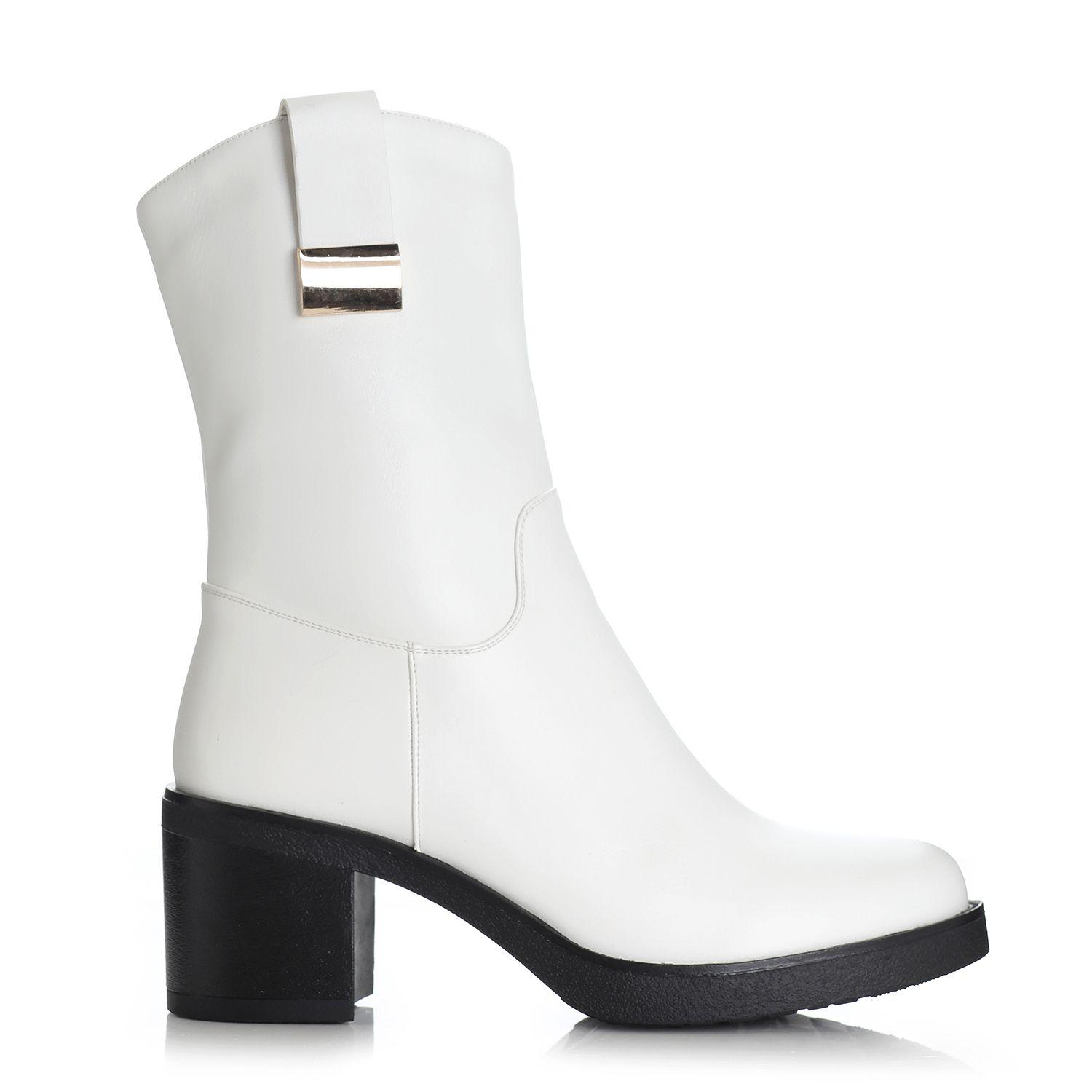 Bota Mujer Blanco Via Uno 12432302-0