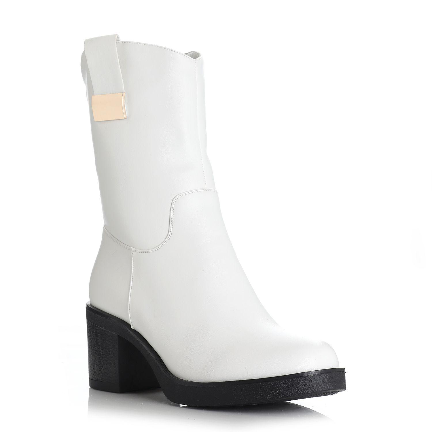 Bota Mujer Blanco Via Uno 12432302-3