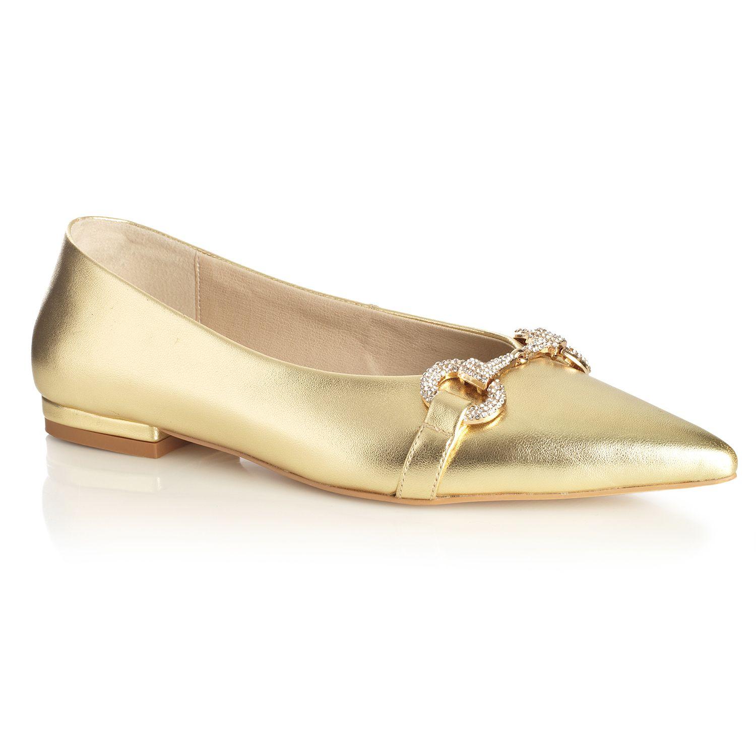 Zapato Mujer Via Uno Dorado 22601501-3