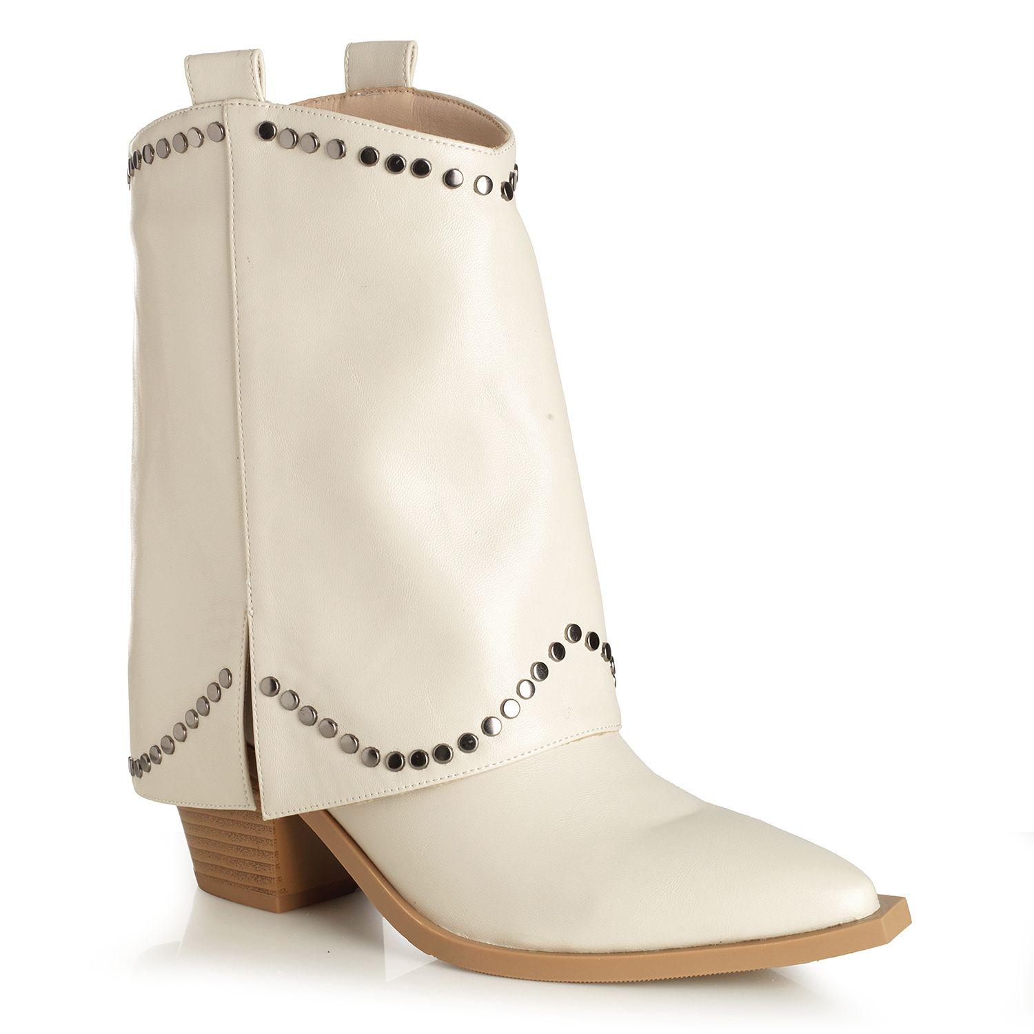 Botin Mujer Via Uno Beige 22613401-3