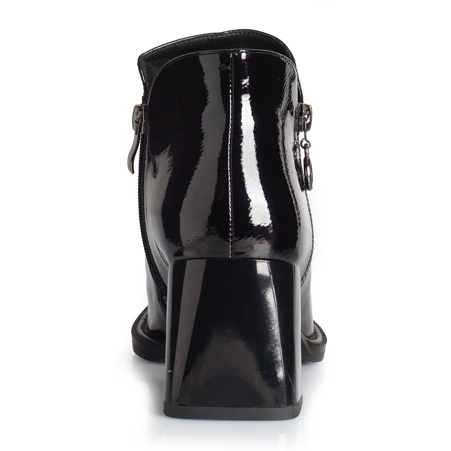 Botin Mujer Via Uno WestWinter Sand Negro-1