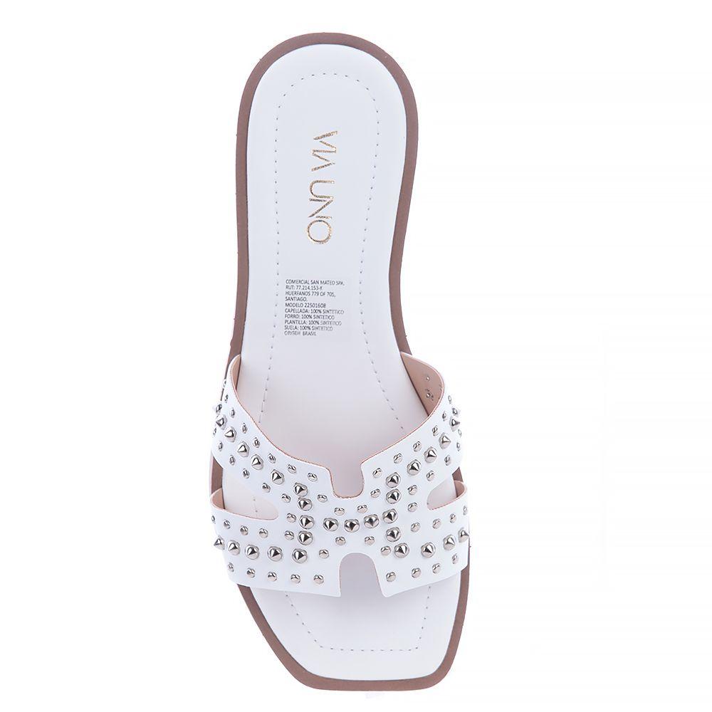 Sandalia Mujer Blanco Via Uno 22501603-2