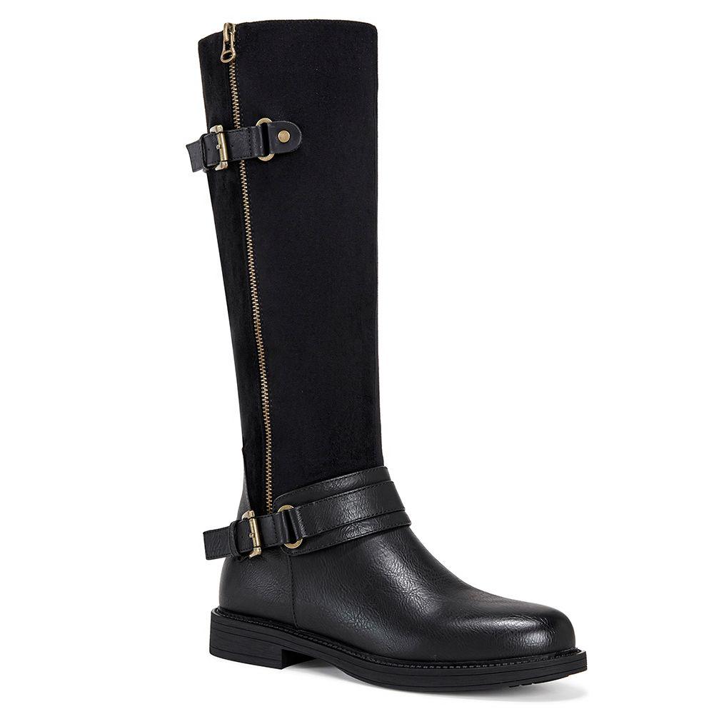 Bota Mujer Negro Via Uno 12531332-3