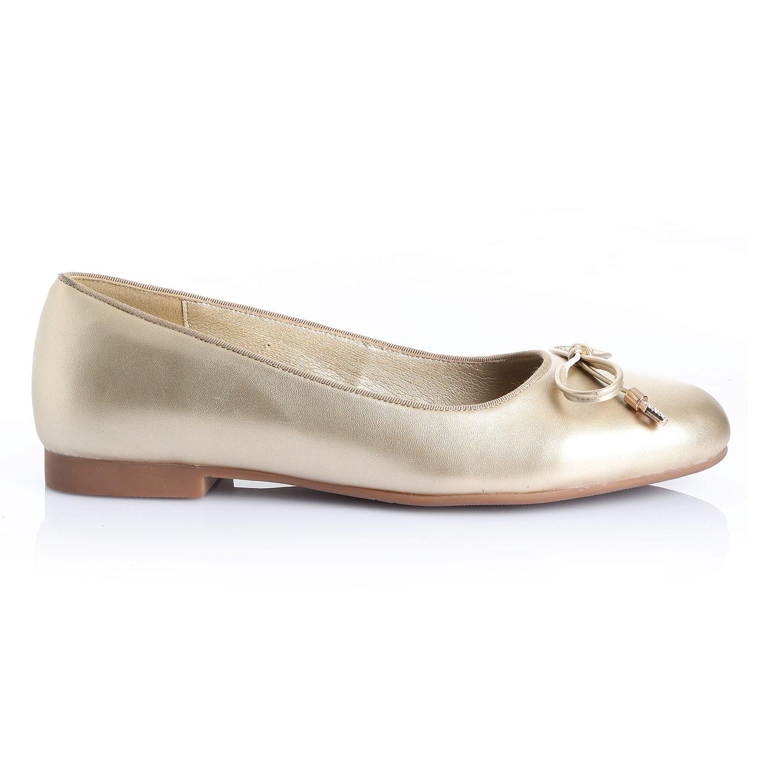 Zapato Mujer Dorado Via Uno 22501501-0