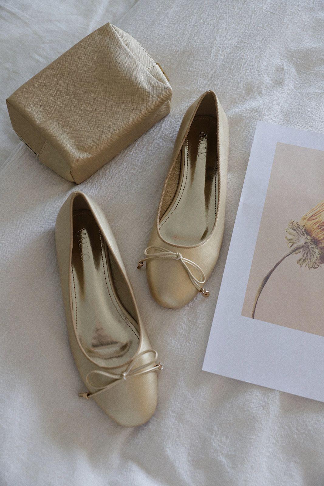 Zapato Mujer Dorado Via Uno 22501501-4